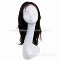 Full Lace Wigs, Hand-tied Type with Brazilian Virgin Hair, 12 to 30-inch Length, Natural Color
